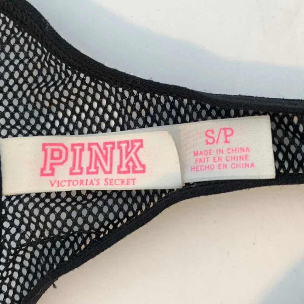 Victoria's Secret Black Lace & Mesh Racerback Bralette